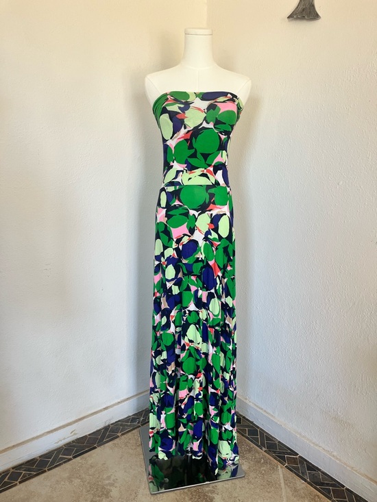 GAP Dresses & Skirts - Gap Abstract Collage Strapless Maxi Dress